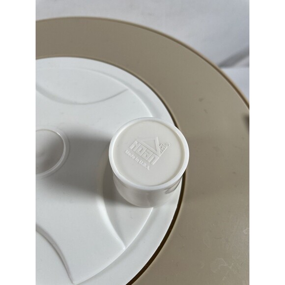 Vintage 1970s HOAN Southbury 4 Pcs Salad Spinner Biege Clean - Picture 3 of 7